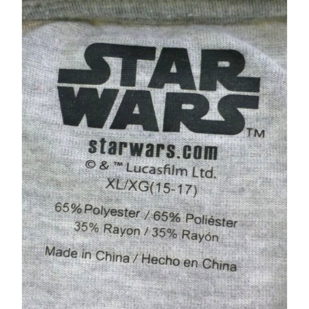 Star Wars Grogu "The Child" Graphic Tee XL 15-17 Gray Short Sleeve - Picture 5 of 8